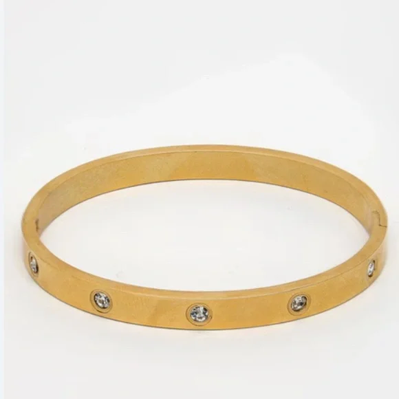 Bangles with CZ Fashion Accents (2 Available) EUC - Picture 4 of 4